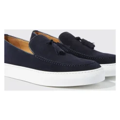 Amedeo Blue Suede Loafers