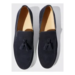 Amedeo Blue Suede Loafers