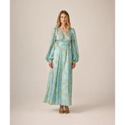 Anemone Field Cupro Tieband Gown