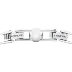 Angelic Armbånd i Hvitt, 5071173 - Tidløs Eleganse med Gnistrande Krystallpavé, Rhodiumbelagt
