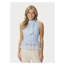 Ansol Solid Chiffon Top