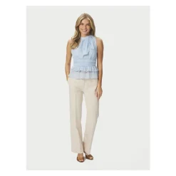 Ansol Solid Chiffon Top