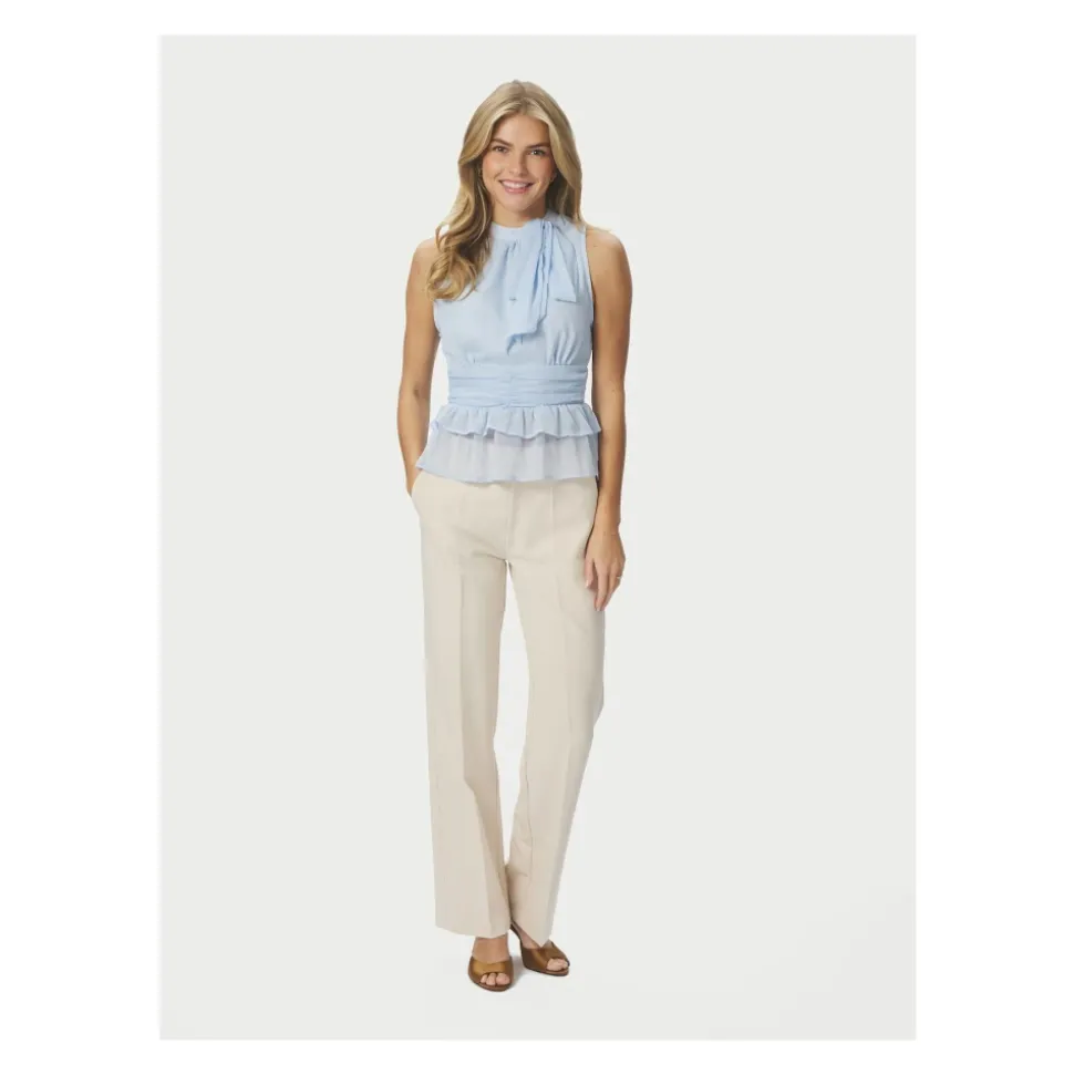 Ansol Solid Chiffon Top