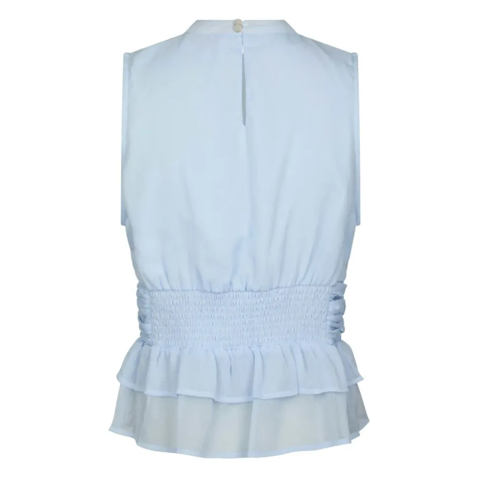 Ansol Solid Chiffon Top