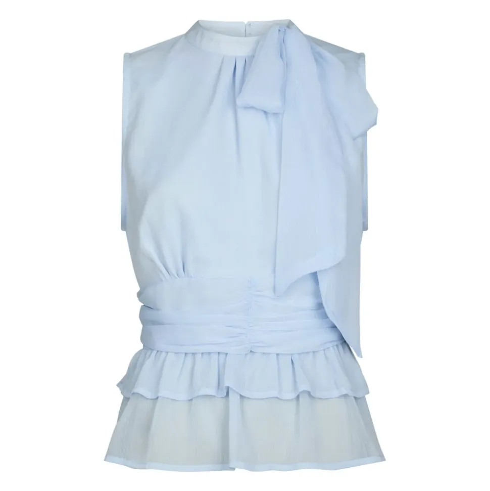 Ansol Solid Chiffon Top
