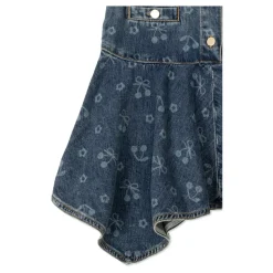 Asymmetrisk denimkjole