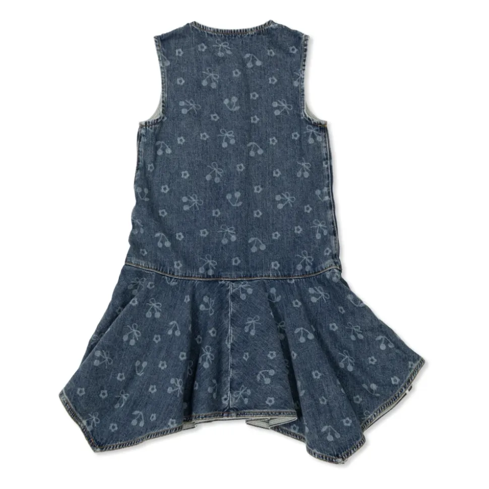 Asymmetrisk denimkjole