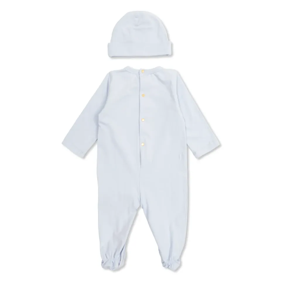 Baby sovepose og lue sett