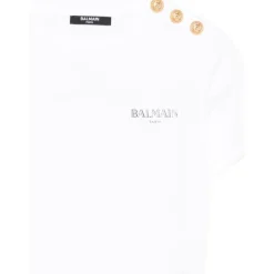 Balmain T-skjorter og poloer Hvit