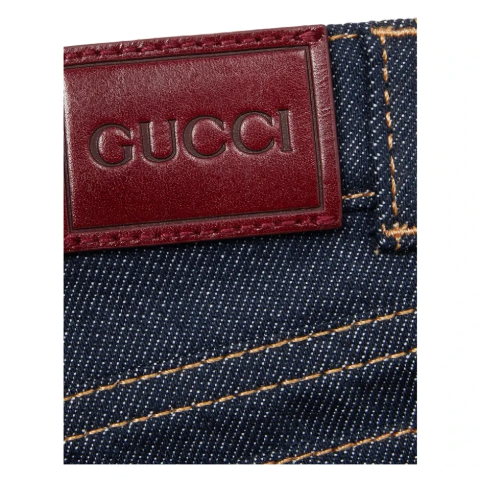 Barn Blå Jeans med Web Motif