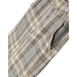 Barn Rutete Slip-On Bukse med Elastisk Midje
