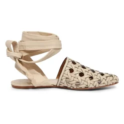 Basketweave Wrap Sandal