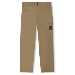 Beige bukser med logo