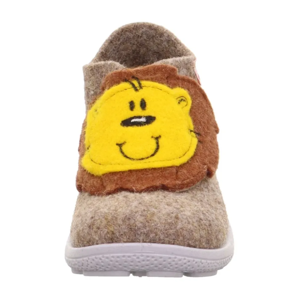 Beige Happy Octi Lion Tøfler