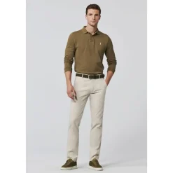 Beige Lin Chinos Modern Fit