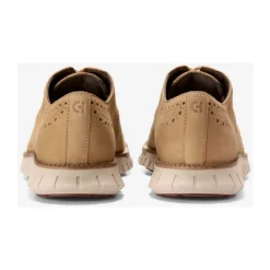 Beige Wingtip Oxford Sko