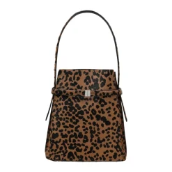 Belted Pony Hair Bucket Bag