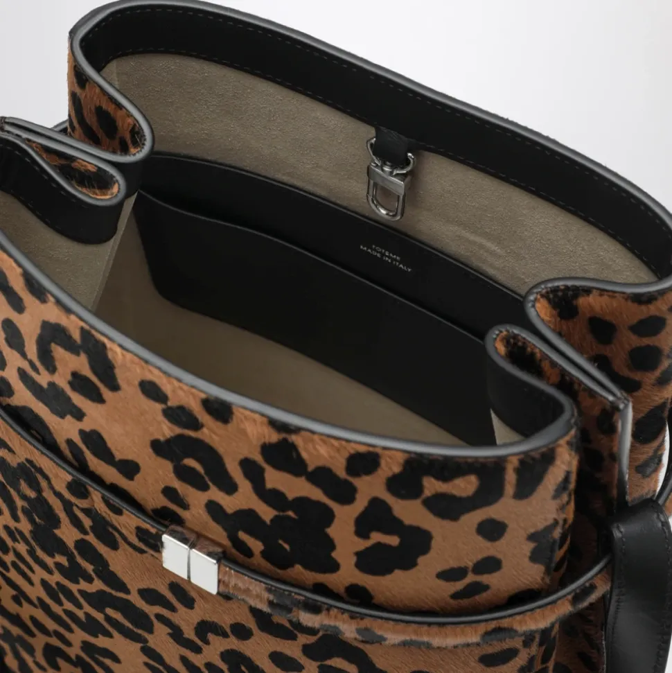 Belted Pony Hair Bucket Bag