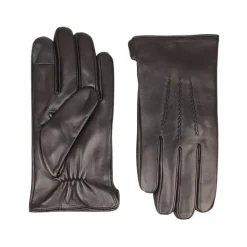 Black Manzini Manzini Skinnhansker 100% Sheepskinn Tilbehør