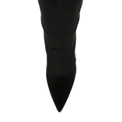 Black Microsuede Intruder Høy Hælsko