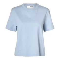 Blå Cashmere Boxy Tee