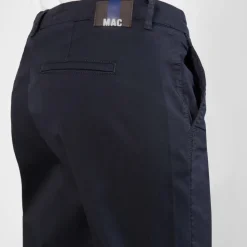 Blå Chino Bukser med Oppbrett