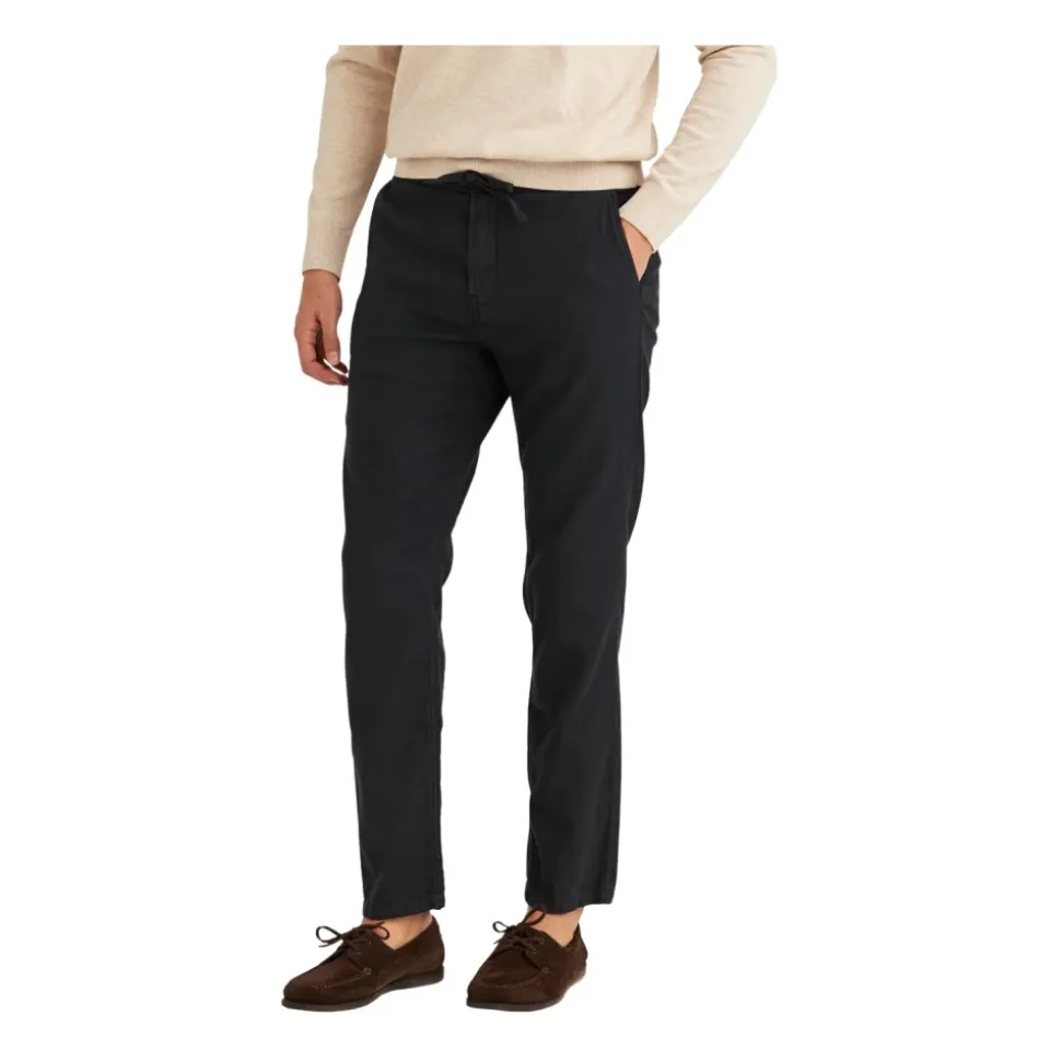 Blå Morris Stockholm Fenix Linen Trouser Bukse
