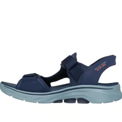 Blå Slip-On Sandaler med Justerbare Stropper