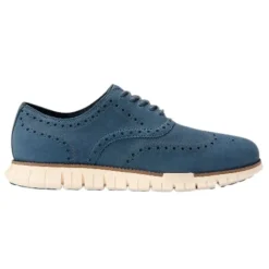 Blå Wingtip Oxford Sko