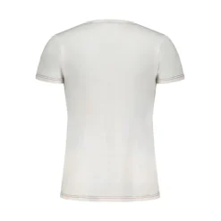 Bomull V-hals T-skjorte med Print