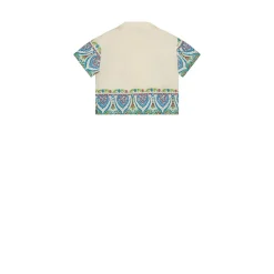 Bowling-Collar Short-Sleeve Shirt