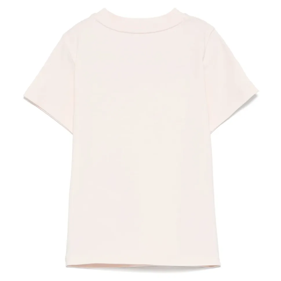 Brodert Logo Bomulls T-skjorte