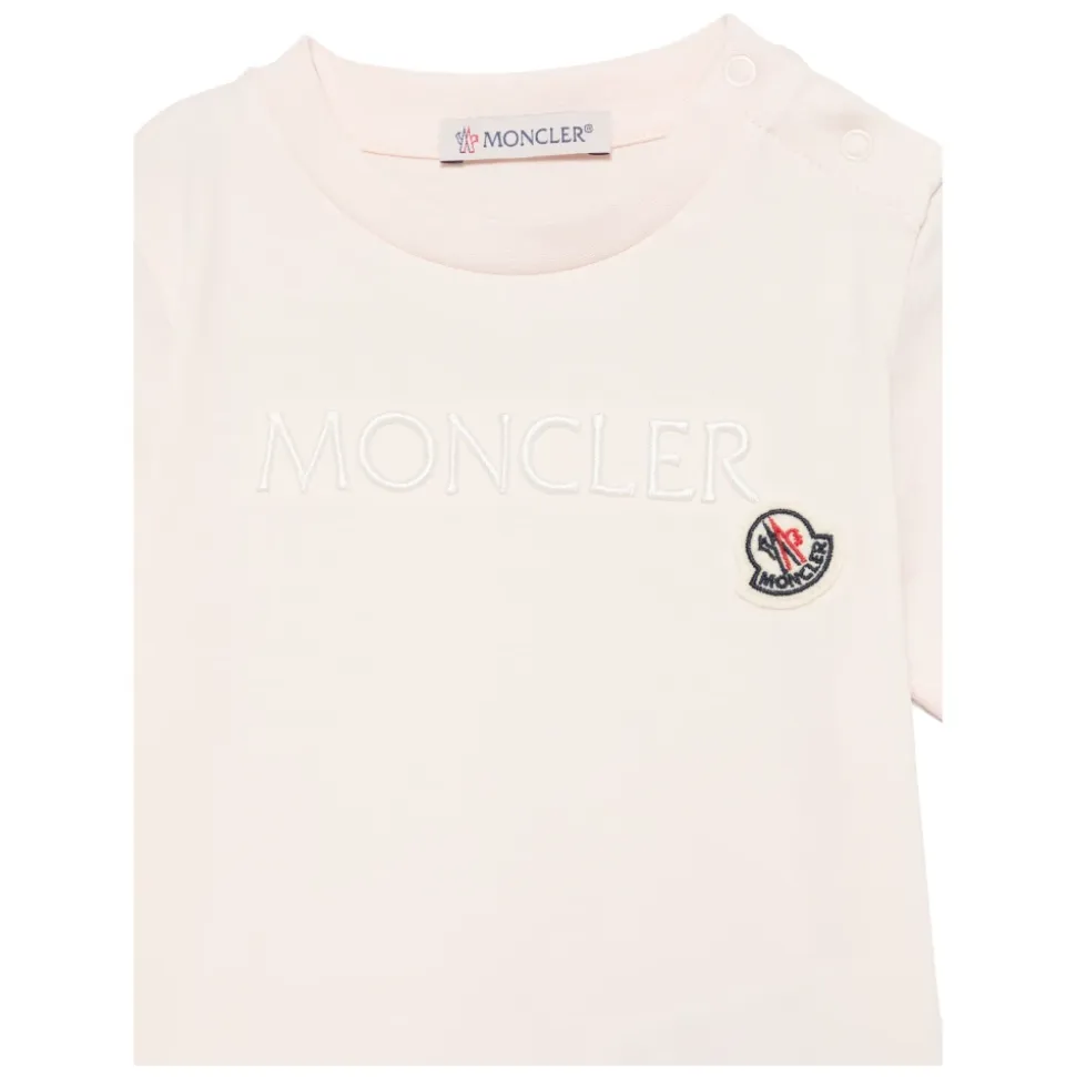 Brodert Logo Bomulls T-skjorte