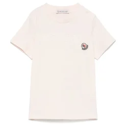 Brodert Logo Bomulls T-skjorte