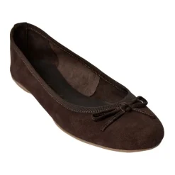 Brun Ballerina med Sløyfedetalj