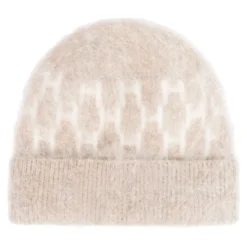 Brun Hest Beanie Lue med H-Mønster