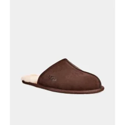 Brun Scuff Tøffel med Lammeull Fôr
