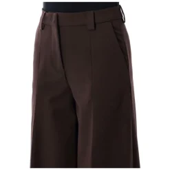 Brun vid bukse i ull AW25