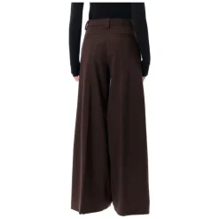 Brun vid bukse i ull AW25