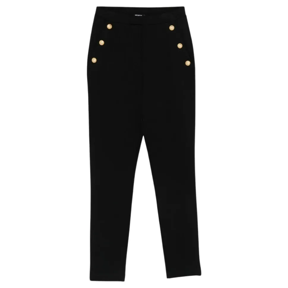 Button Detail Trousers