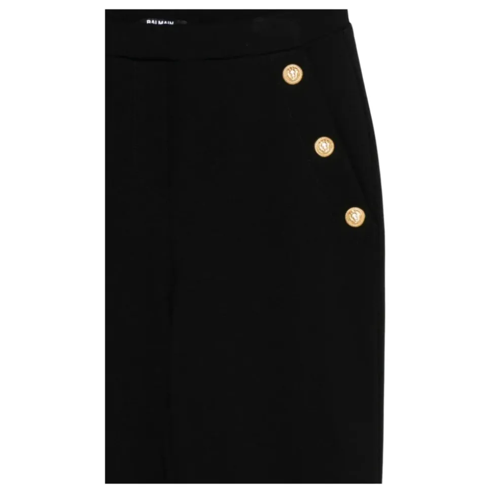 Button Detail Trousers