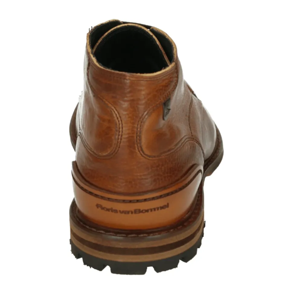 Casual Skinn Sko Cognac Farge