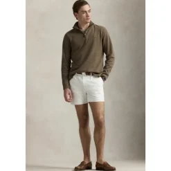 Cedar Heather Estate-Rib Quarter-Zip Pullover