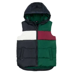 Colorblock Hooded Insulated Vest
