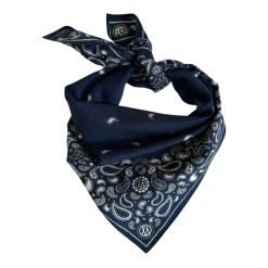 [ Cotton Paisley | 55x55 cm , Navy ]