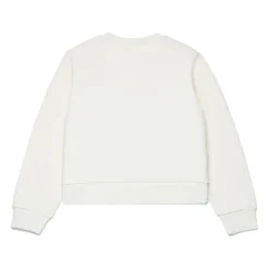Crew Neck Langermet Sweatshirt med Fronttrykk