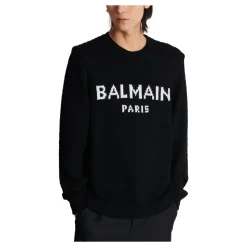 Crew-neck Sweatshirt med logo