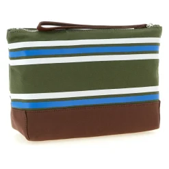 D2 College Striped Cotton Canvas Beauty Case