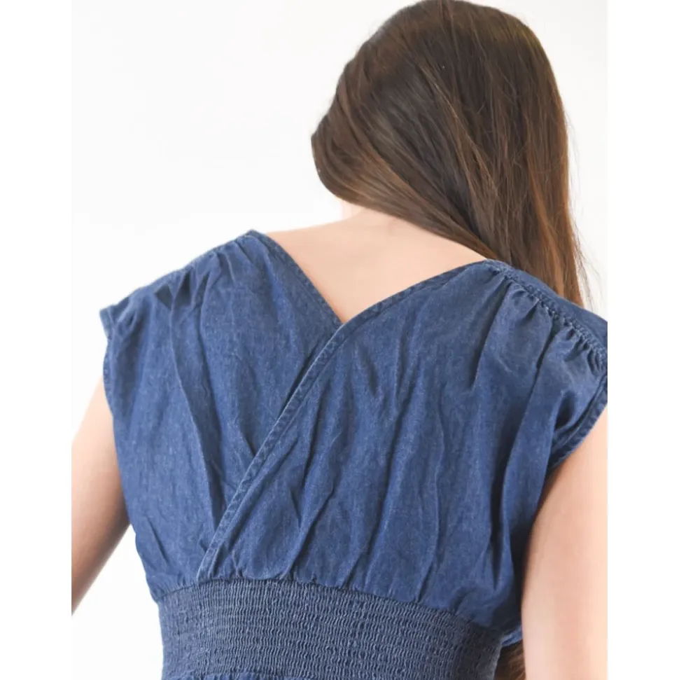 Denimkjole Solsikke