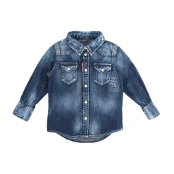 Denimskjorte med logo